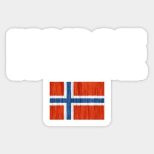 Norge Norway Flag Distressed Sticker